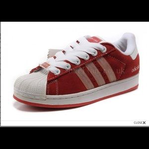 ADIDAS ADICOLOR RED SUPERSTAR US 8
